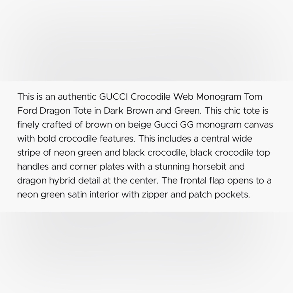 Gucci 2004 Tom Ford Dragon Monogram Crocodile Flap Bag - Picture 13 of 17